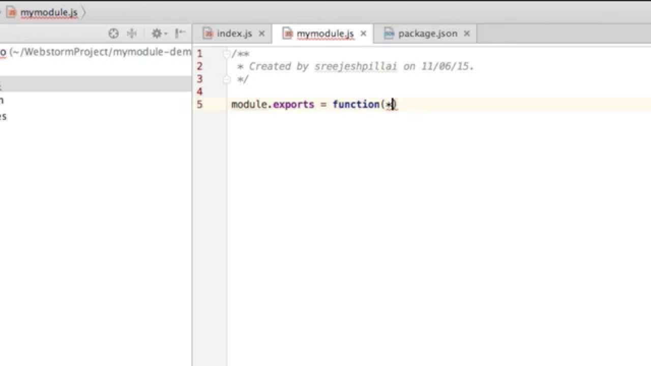 Creating our own custom modules in Node js