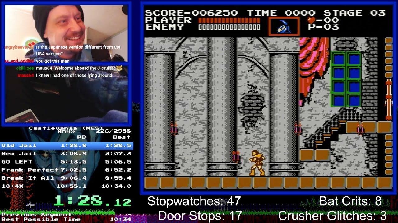 Castlevania NES Speedrun in 10:45