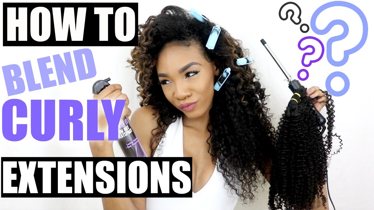 How to: Blend your Leave-Out with Curly Hair Extensions (My Routine)