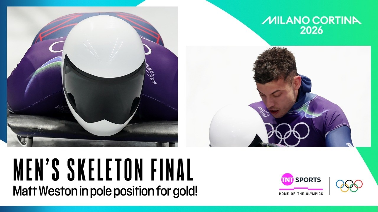 Team GB&rsquo;s skeleton star Matt Weston in gold medal position at halfway point | Winter Olympics 2026