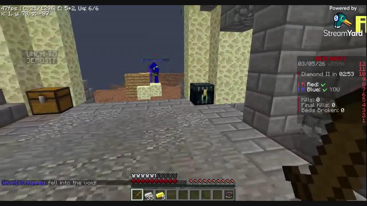 MINECRAFT STREAM BEDWARS