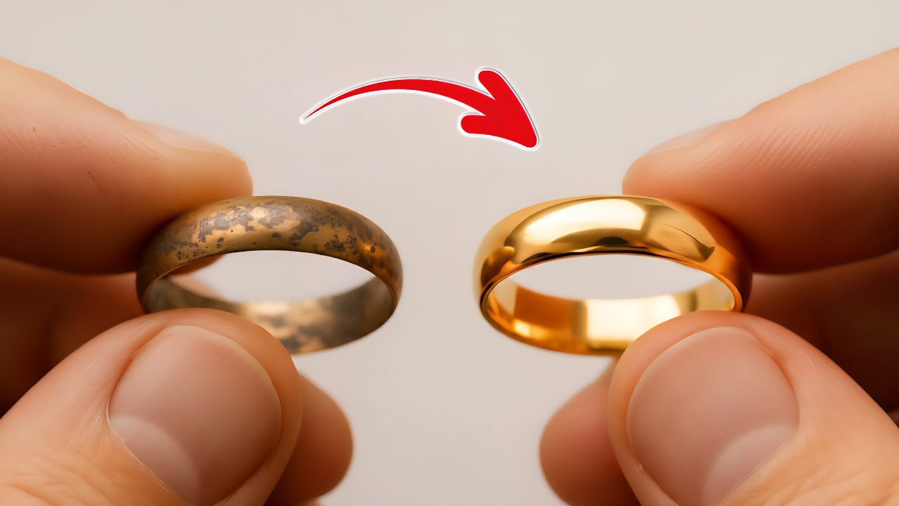 Ternyata semudah ini‼️Cincin EMAS kusam langsung KINCLONG selamanya