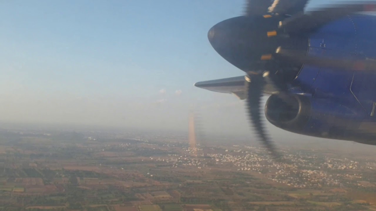 Flight journey from Hubli to Goa...