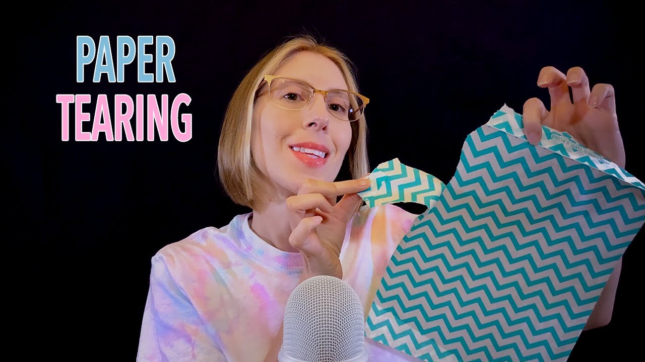 ASMR | Paper tearing - crinkling, ripping, crunching