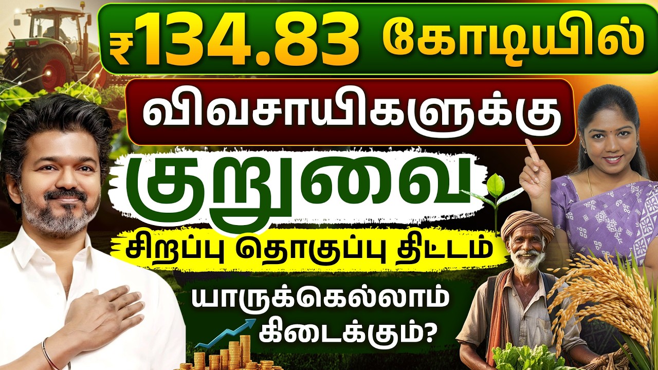 Tamil Nadu ₹134.83 Crore Kuruvai Scheme 2026 | Subsidies,Seeds, Fertilizers & Power Supply Explained