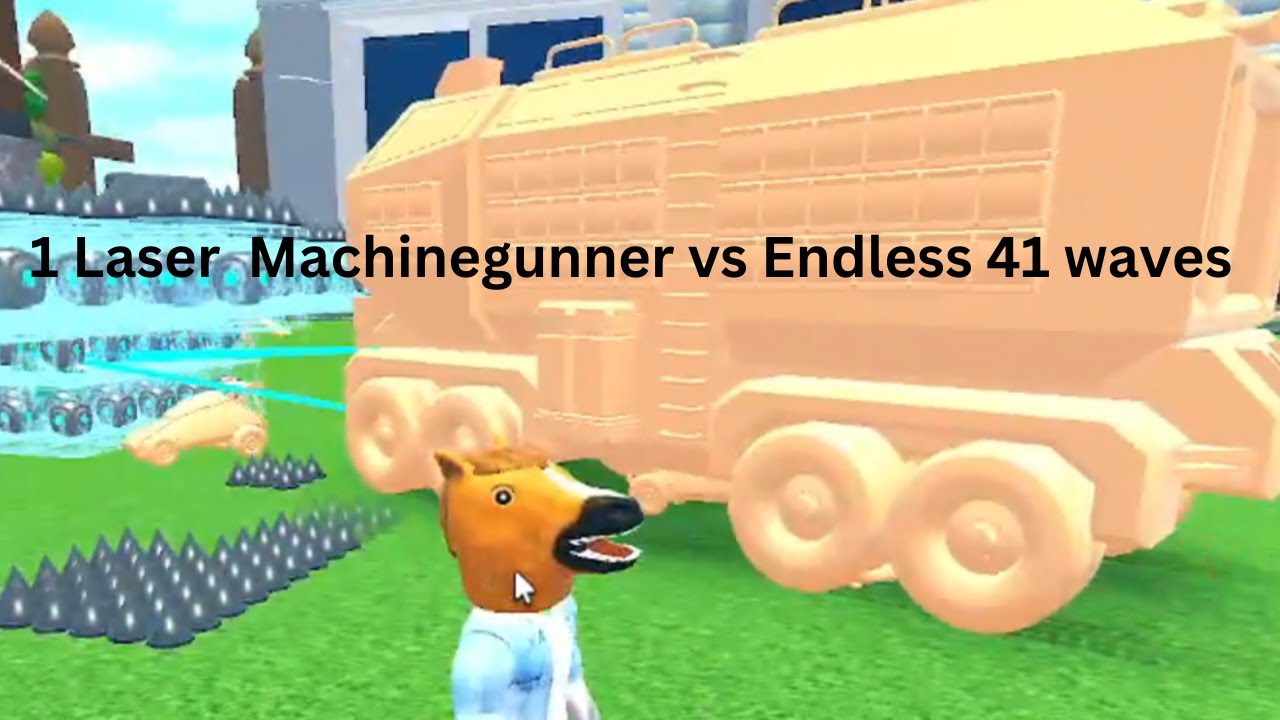 1 Laser Machinegunner vs Endless in Toy Defense Roblox