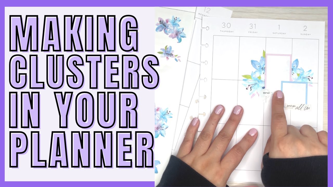 MAKING STICKER CLUSTERS IN YOUR PLANNER | PLANNER TIP DAY 15
