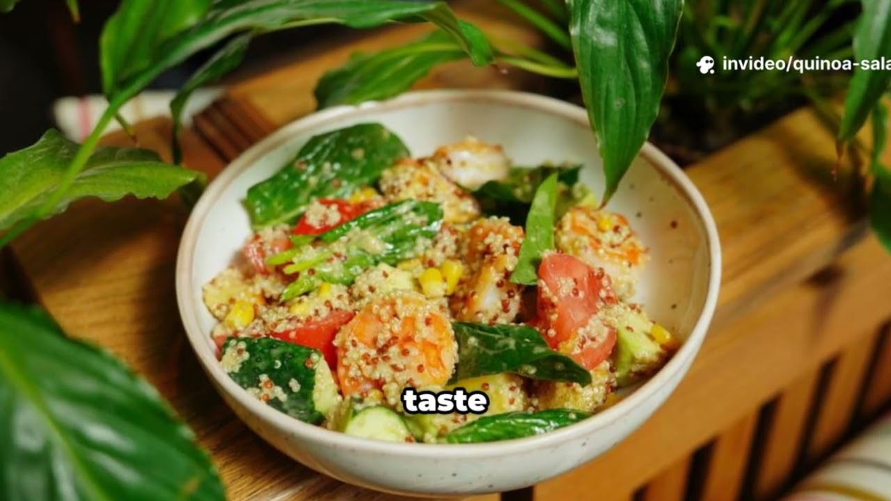 Quinoa Salad with Fresh Vegetables and Avocado