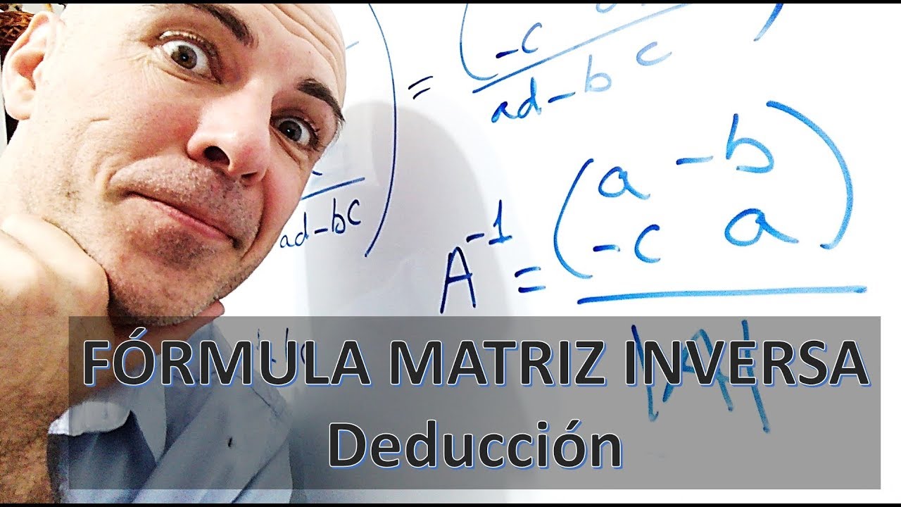 FÓRMULA DE LA MATRIZ INVERSA 2X2. Deducción-demostración