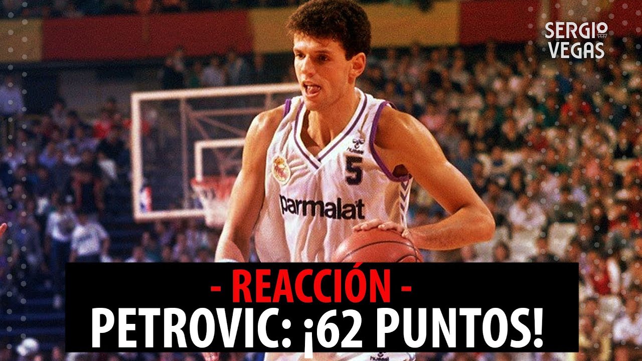 DRAZEN PETROVIC - REAL MADRID BALONCESTO: 62 PUNTOS 🔥🔥🔥 + LEYENDA DEL BASKET EUROPEO [REACCIÓN]