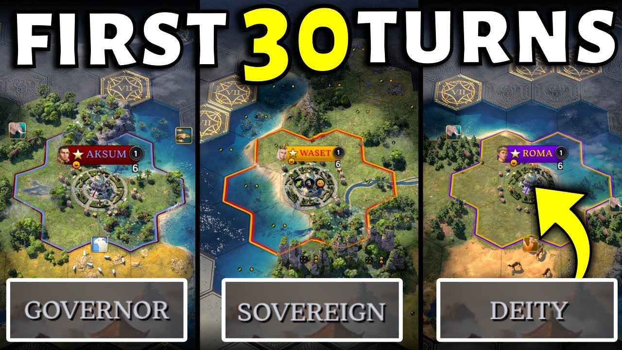 Master The First 30 Turns Of Civ 7! - 3 LEVELS Of Difficulty ( Civilization 7 Guide )
