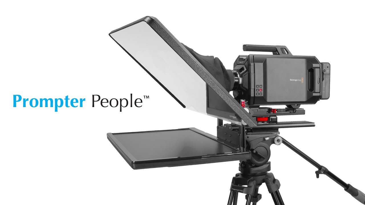 Teleprompter - Large Camera Setup - www.PrompterPeople.com
