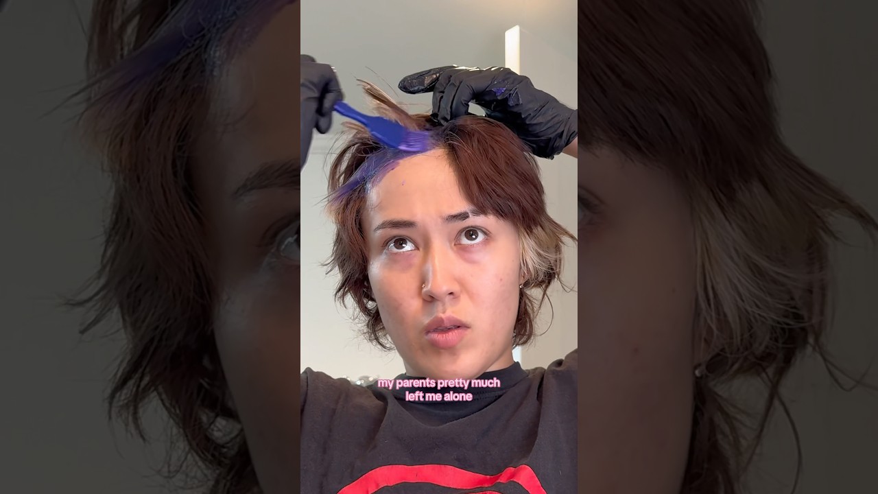 The reality of having a Japanese parent #alternativehair #diyhair #wasian #japanese #colorfulhair