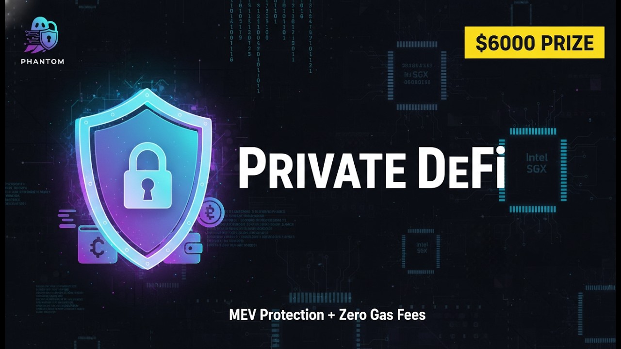 PHANTOM: Private DeFi Portfolio | Zero Gas Fees + MEV Protection | $6000 Hackathon Winner