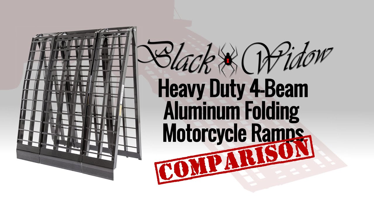Black Widow 4-Beam Motorcycle Ramp Comparison