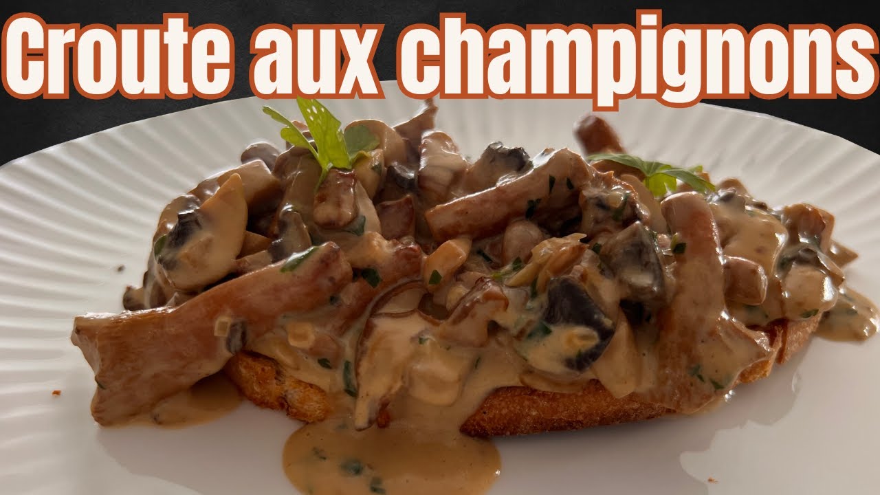 La cro&ucirc;te aux champignons : une entr&eacute;e hyper simple, rapide et gourmande