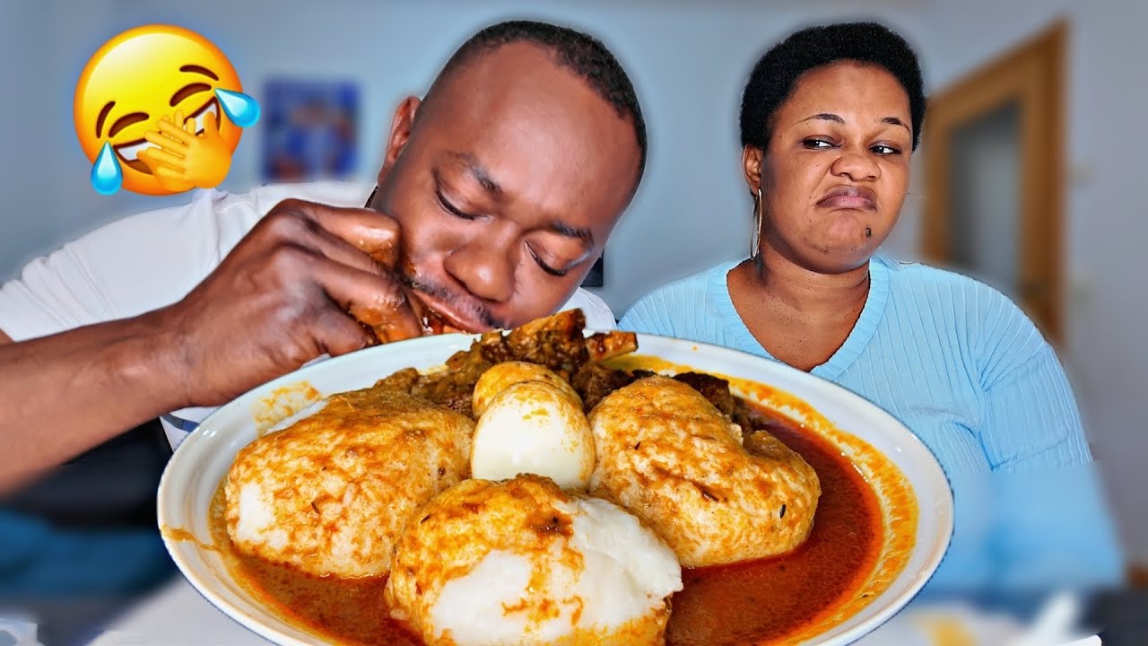 PICK THE Number And EAT Mukbang Challenge,Rice ball with Peanut SOUP Mukbang ,African food