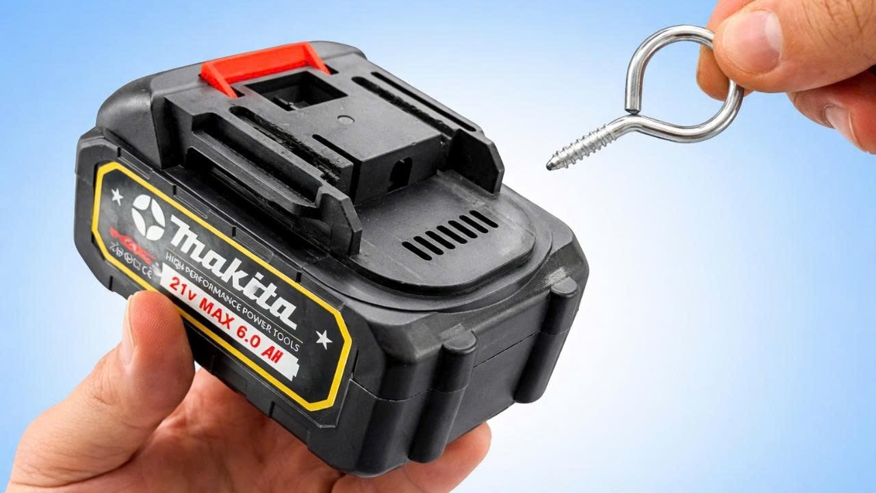 🔋 Больше никогда не покупайте аккумуляторы для дрелей! Используйте винт с ушком, и ваш аккумулято...