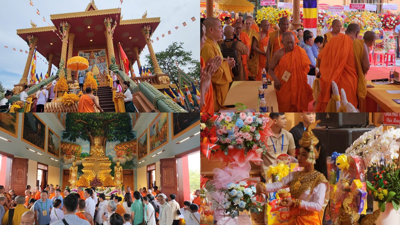 Lễ cắt băng khánh thành kết giới sây ma ngôi chánh điện mới chùa SREY VONSA ( SIRIVANSA ) Bình Phước
