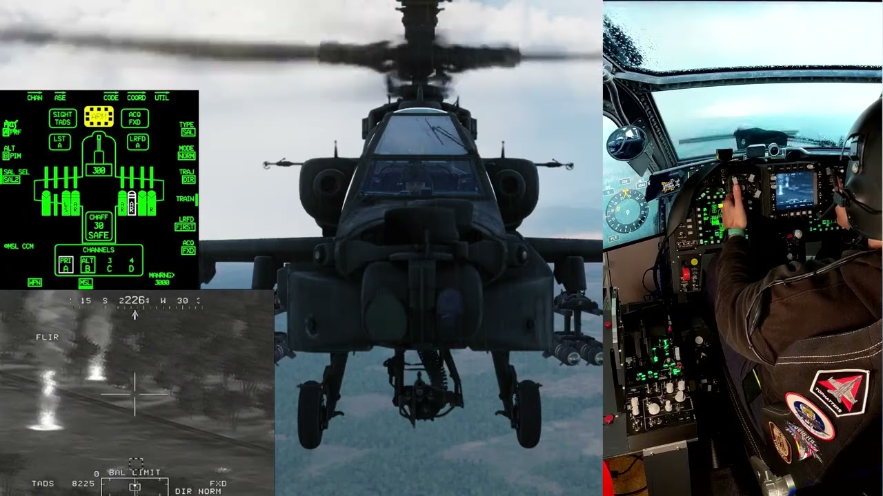 DCS AH-64D Apache: Convoy hunting in my modular cockpit. demo/test for future video projects