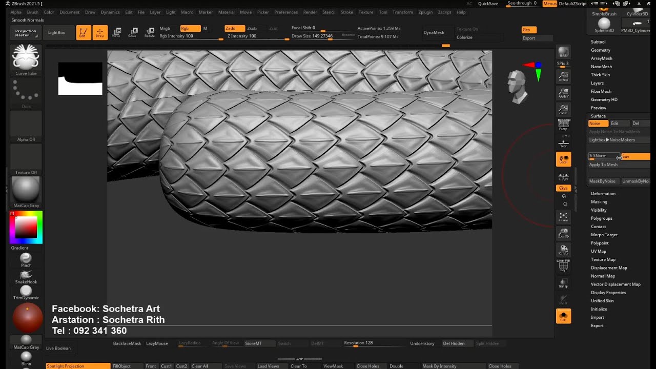 How to Create dragon or Snake Scale​ ( ​ភាសាខ្មែរ )