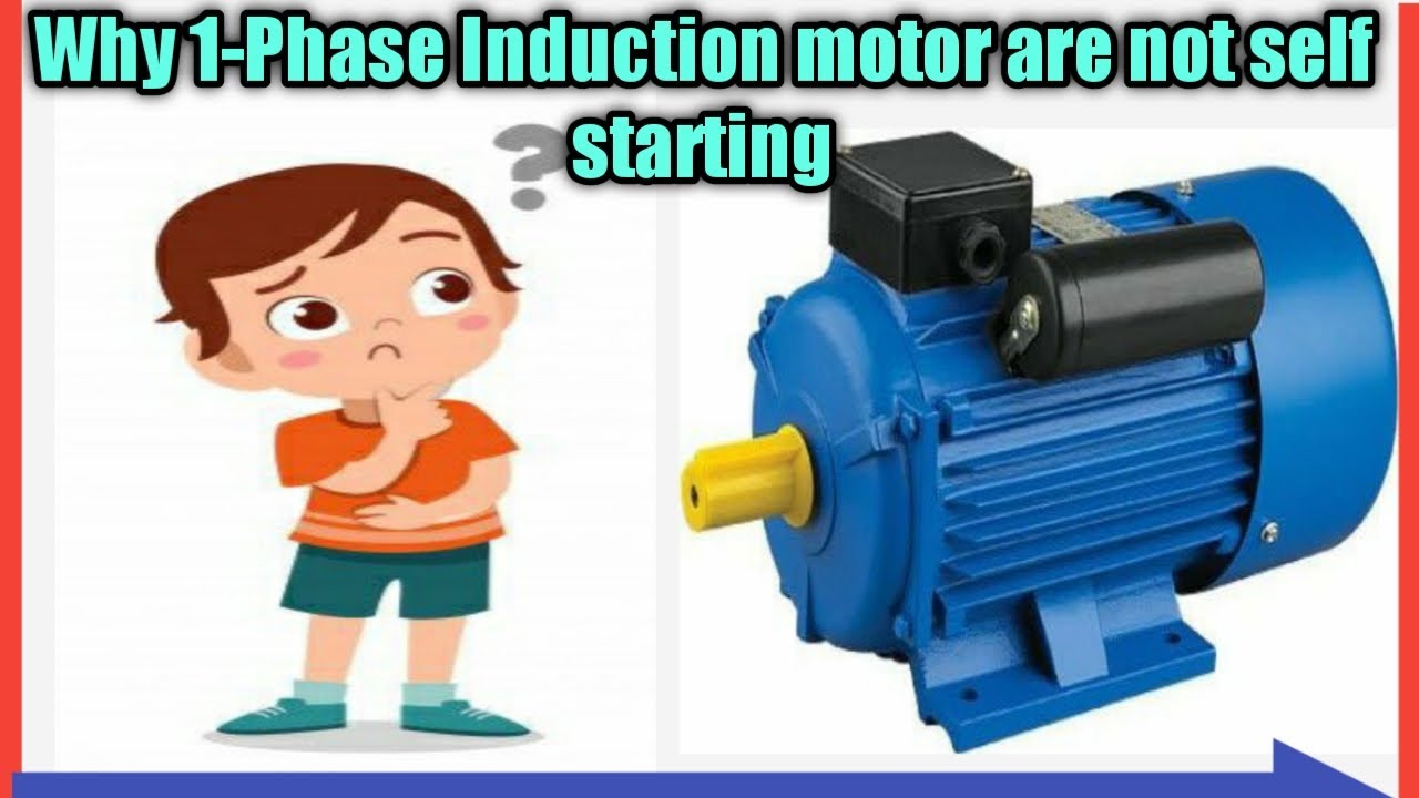 Why Single Phase induction motor is not self starting | Why Capacitor used in Single Phase Motor