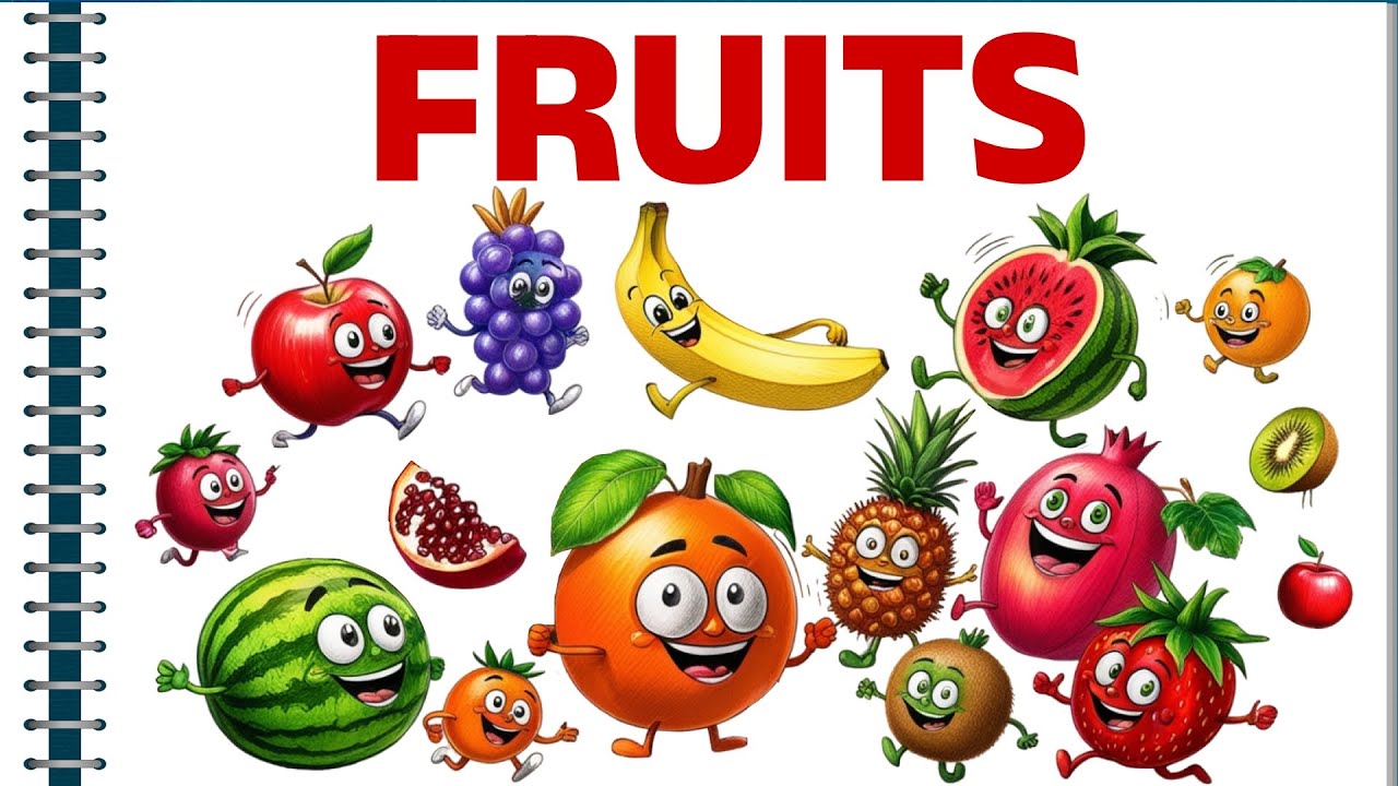 Fruits Name | Learn Fruits Names in English with Pictures | English Vocabulary for Kids