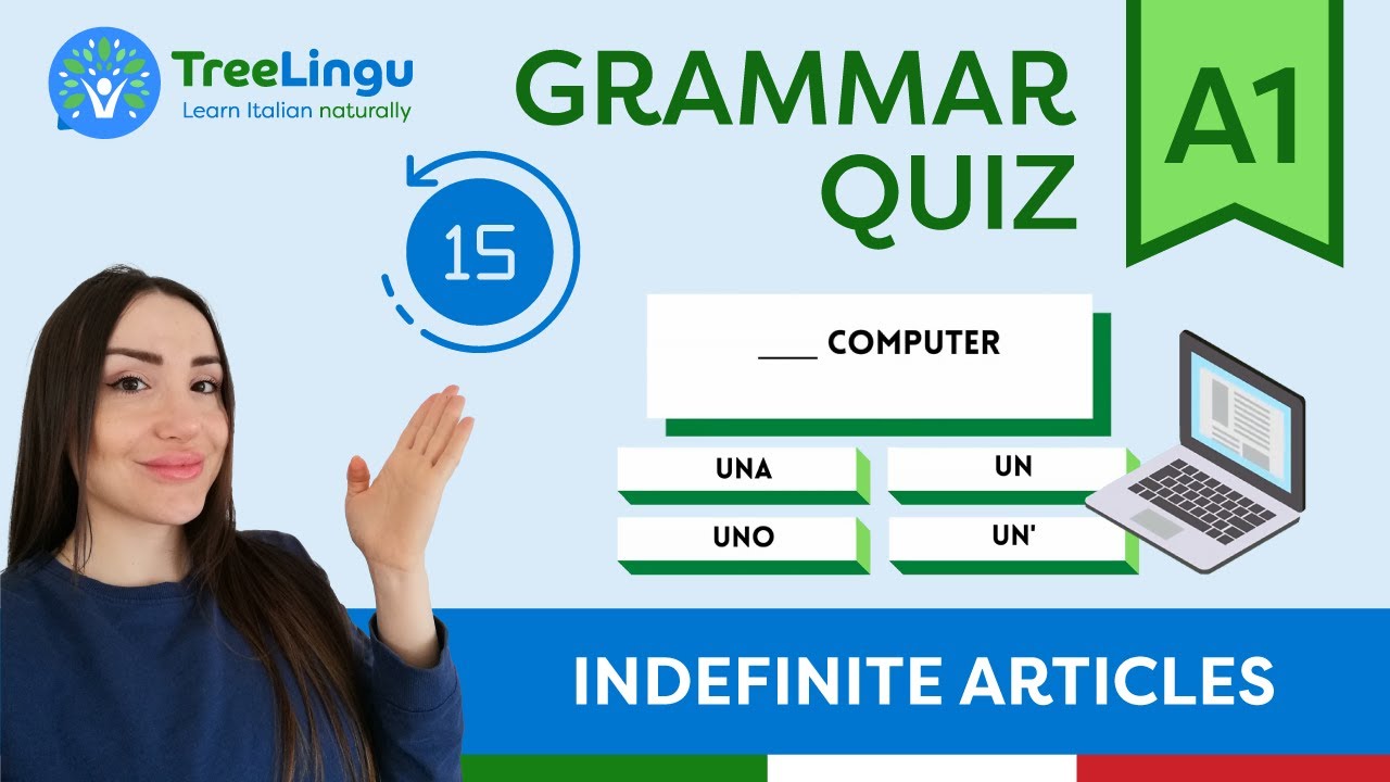 Italian Grammar Quiz A1 - Indefinite Articles 🇮🇹 | Learn Italian naturally