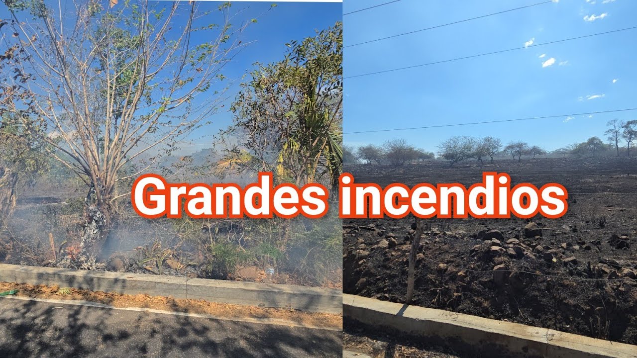 🛑Grandes incendios 😱en la carretera que conduce hacia el icacal (:AVENTURAS INTIPUQUEÑAS 503:)