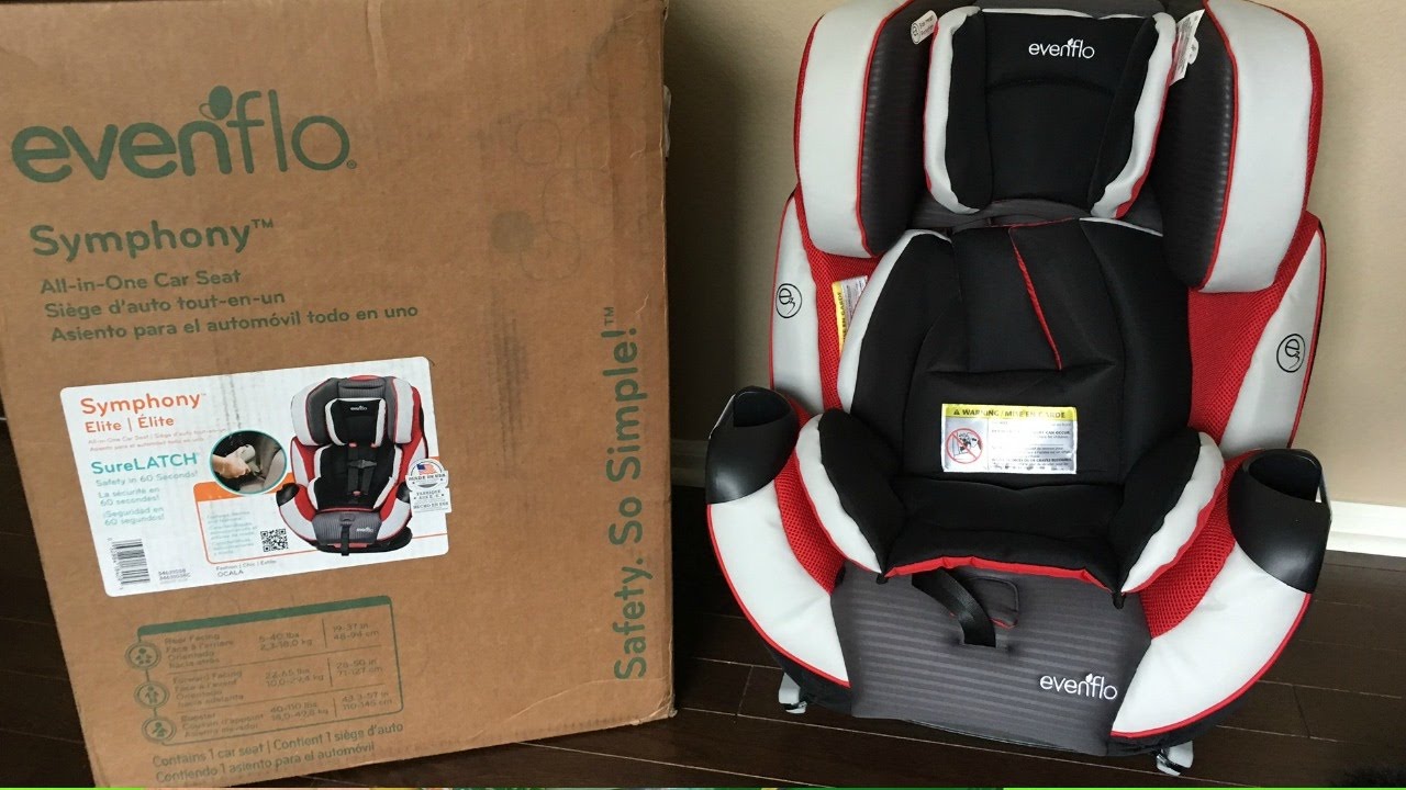 CAR SEAT REVIEW EVENFLO SYMPHONY Elite sureLATCH all-in-one car seat system