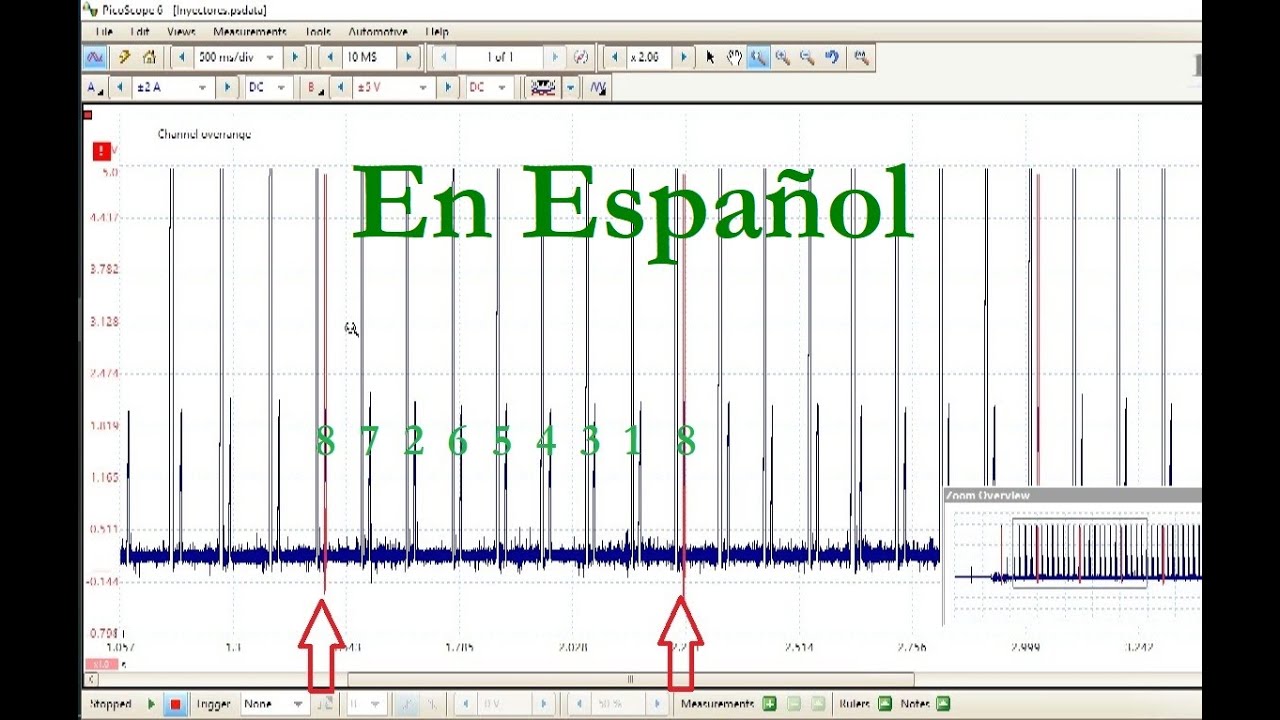 Osciloscopio: Cómo Conectar los Cables -Señal de Inyector