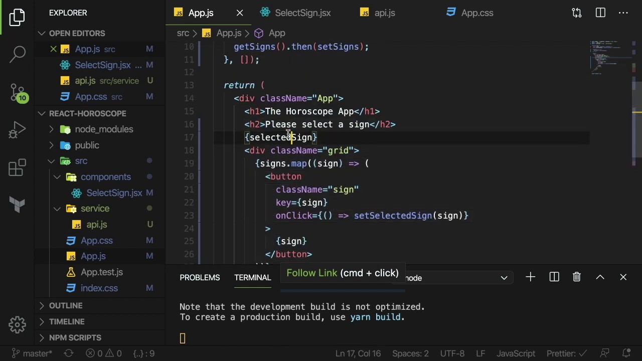 Live Coding a Horoscope App using React