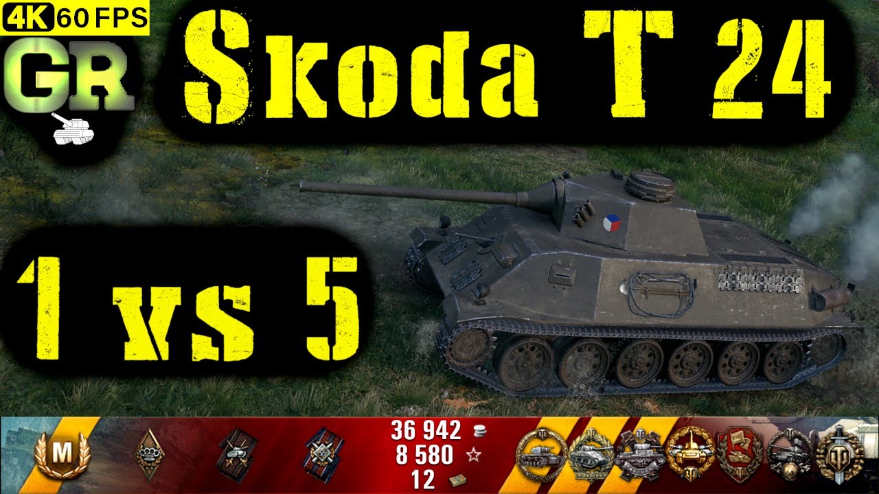 World of Tanks Škoda T 24 Replay - 8 Kills 1.8K DMG(Patch 1.4.1)