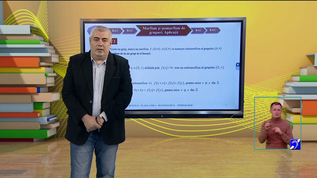 TeleŞcoala: Matematică clasa a XII-a &ndash; Morfism și izomorfism de grupuri. Aplicații (@TVR2)