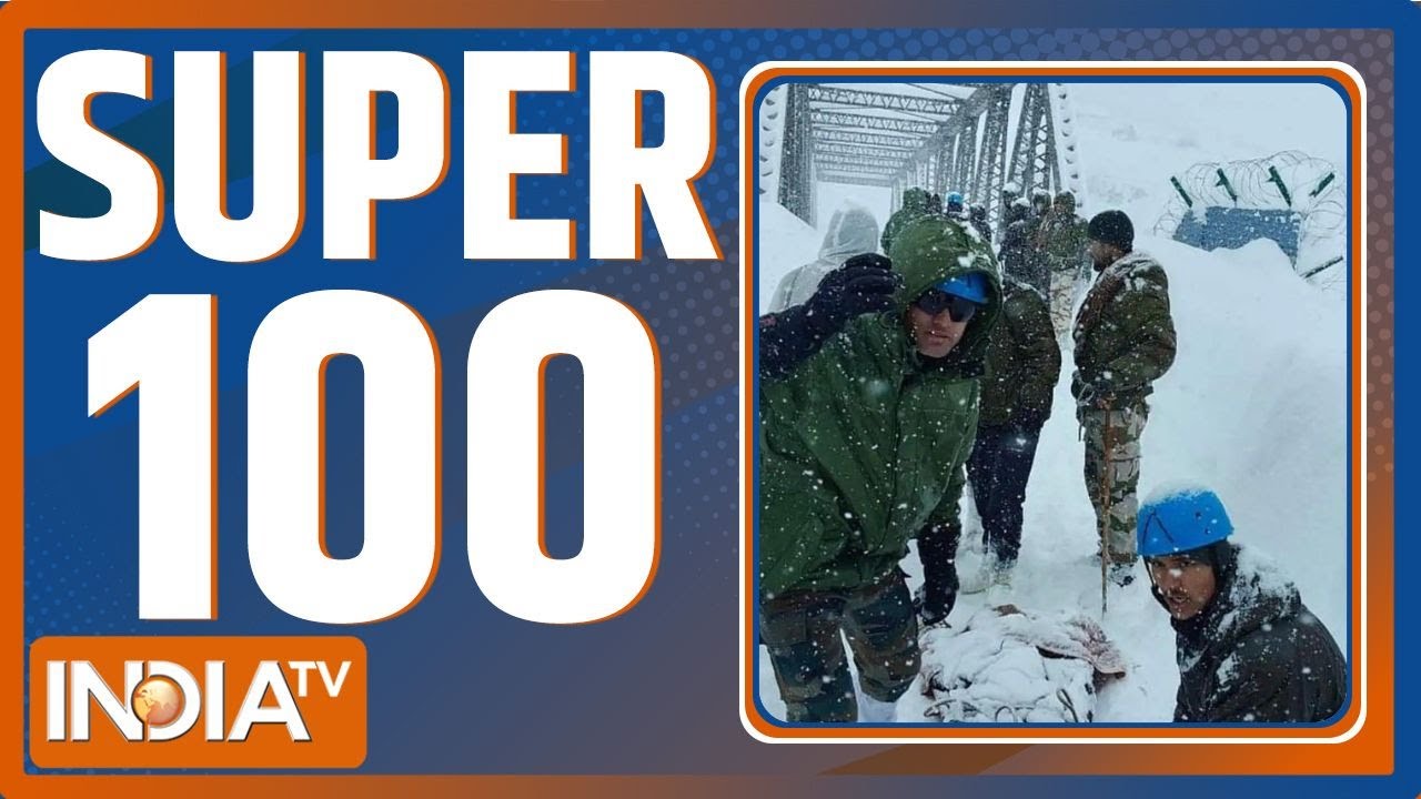 Super 100: Chamoli Avalanche Update | Kullu Landslide | PM Modi Jamnagar | Delhi Government
