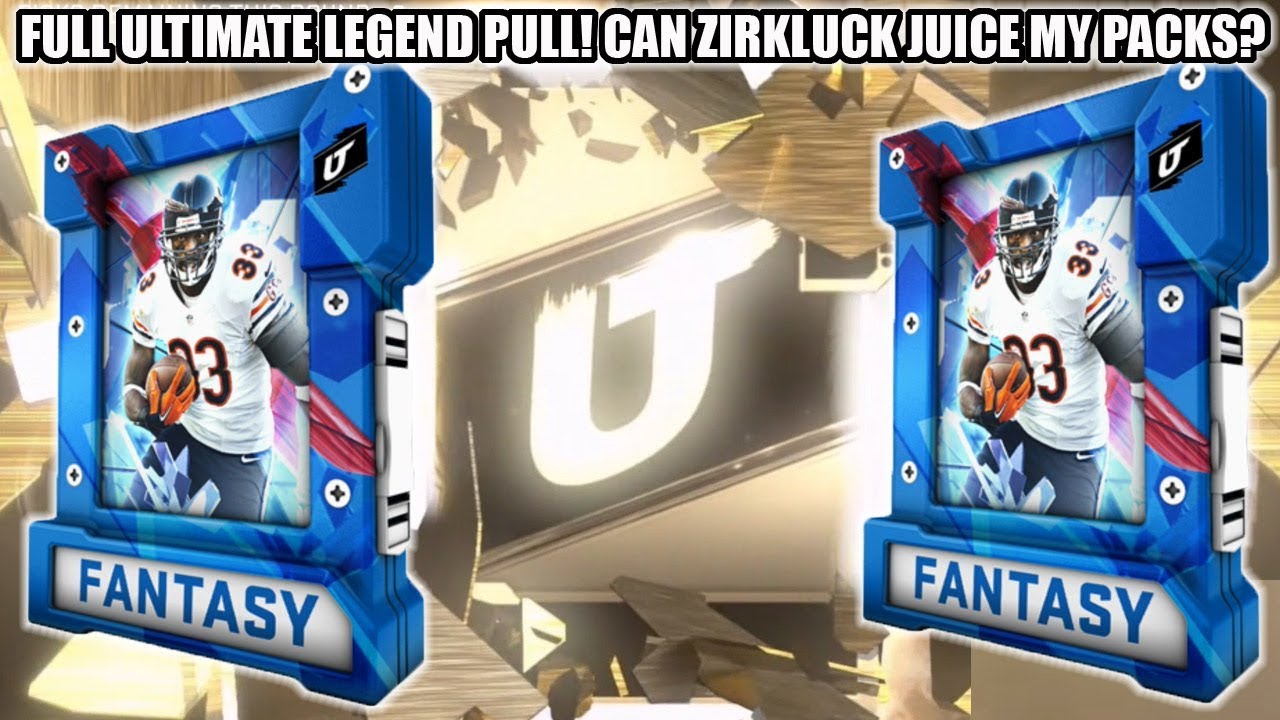 FULL ULTIMATE LEGEND PULL! CAN ZIRKLUCK JUICE MY PACKS? | MADDEN 20 ULTIMATE TEAM