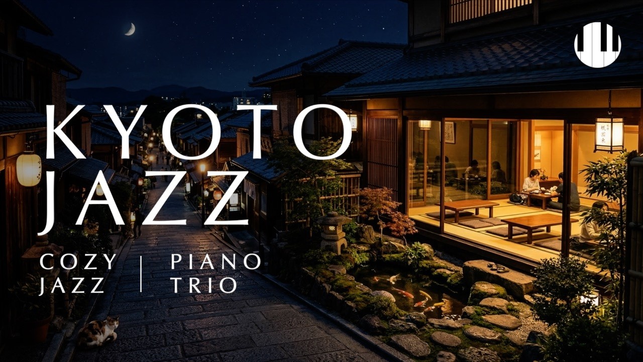 🎧Playlist | Cozy Jazz from a Kyoto Alley | Midnight Café Jazz for Study, Work & Relax