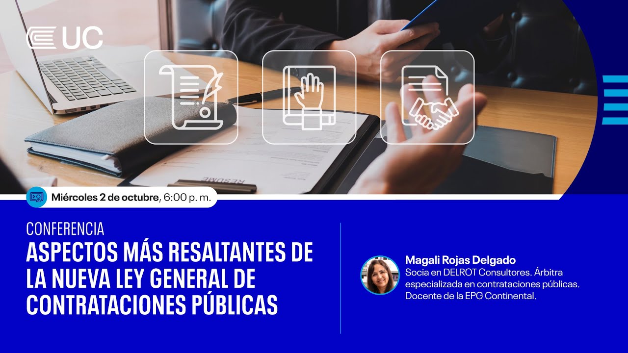 Conferencia: Aspectos más resaltantes de la nueva Ley General de Contrataciones Públicas