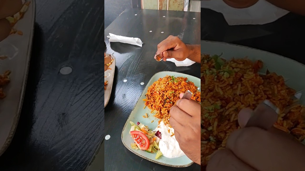 Punjabi biriyani in Germany! #food #shorts #viral #share