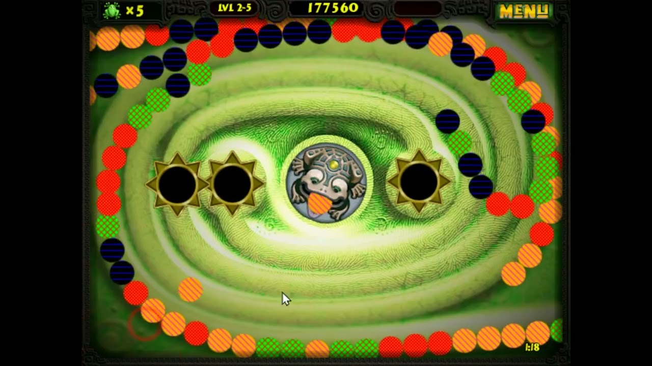 [Zuma Deluxe mod] Zuma Glitched (Serpent of Doom Update): Stage 1 to 3