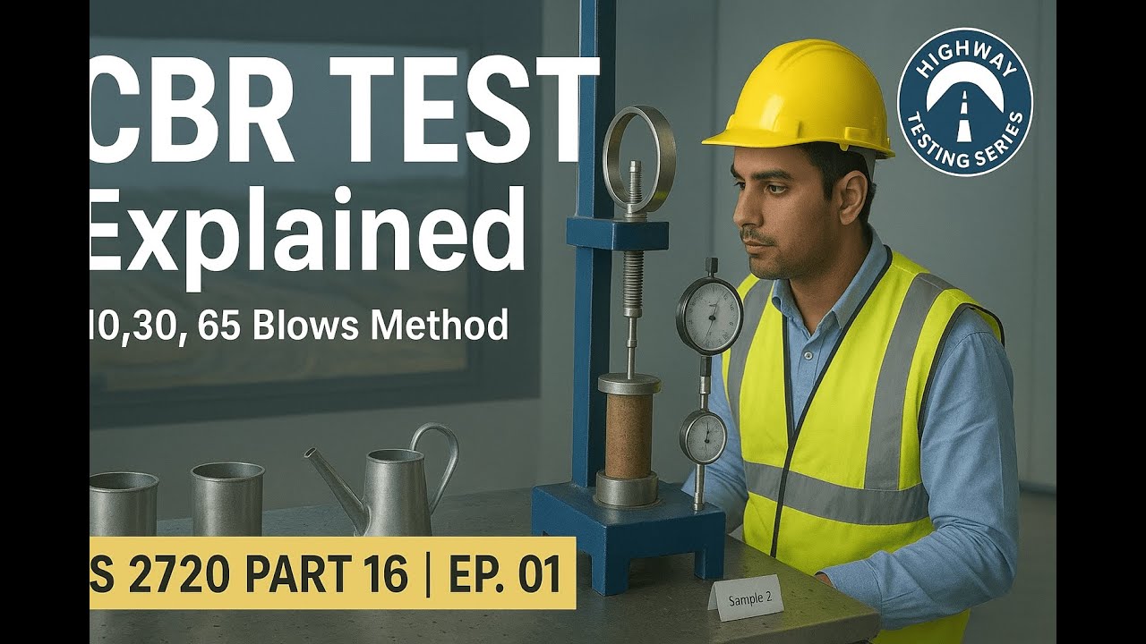 Ep. 01 CBR Test Explained (IS 2720 Part 16 / AASHTO T193) | Scope, Significance & Use in Highway |