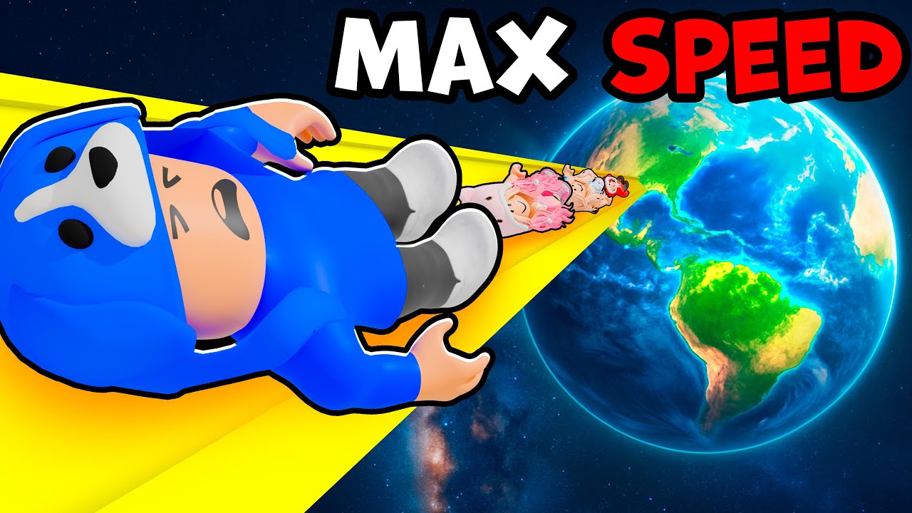 Достижение МАКСИМАЛЬНОЙ СКОРОСТИ в Roblox Climb and Roll...