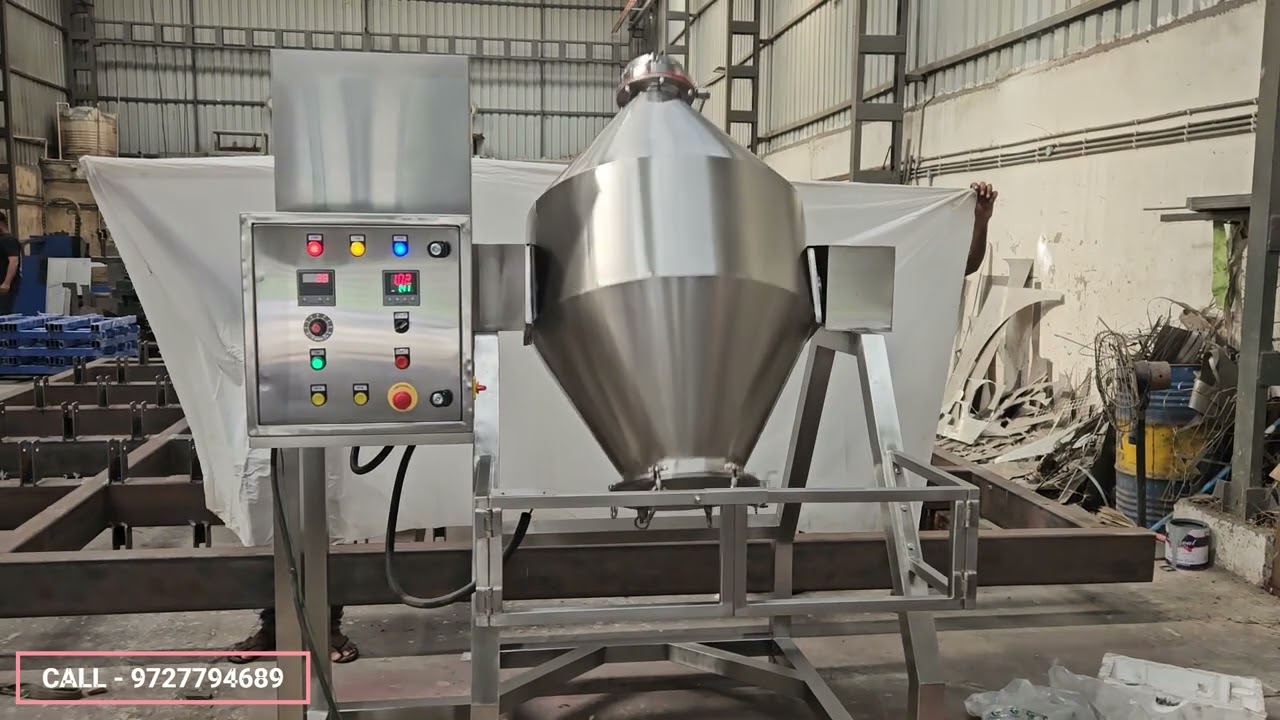 Double cone blender by Wecan Engineering Solutions.