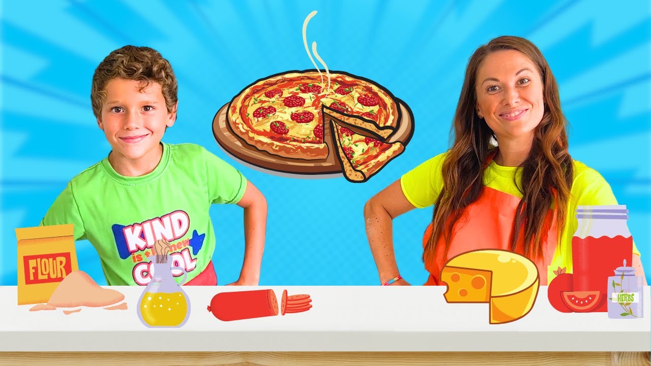 Marek s maminkou vaří Pizzu a Učí se u toho z chyb | Naučné a vtipné video pro děti