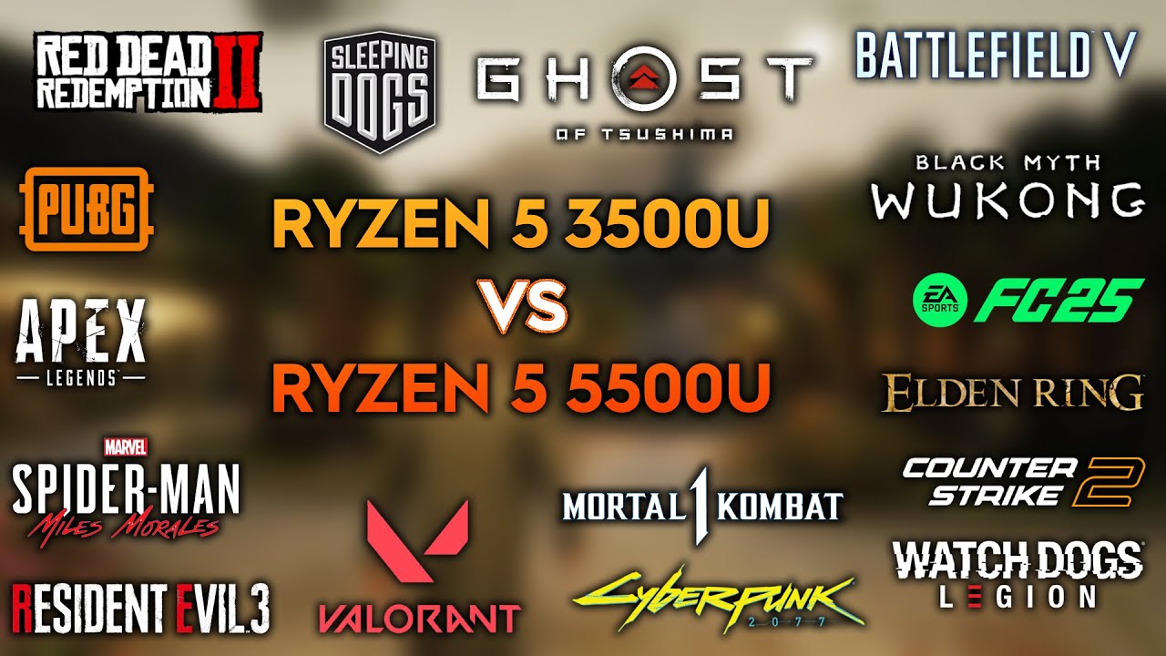 RYZEN 5 3500U vs RYZEN 5 5500U - 60 Games Tested - Is the upgrade worth it ?