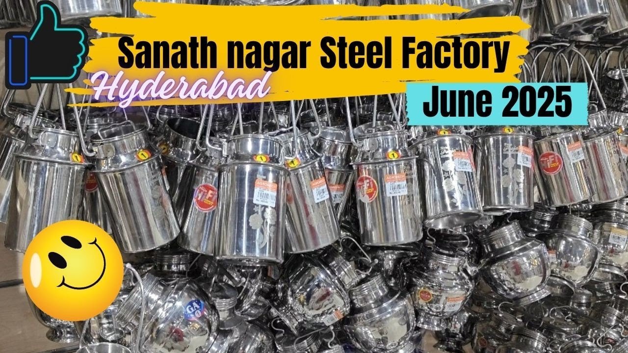 💁&zwj;♀️Agromech Industries- Unit 2/ Sanath nagar steel items with prices/Steel Oil cans, buckets, bowls