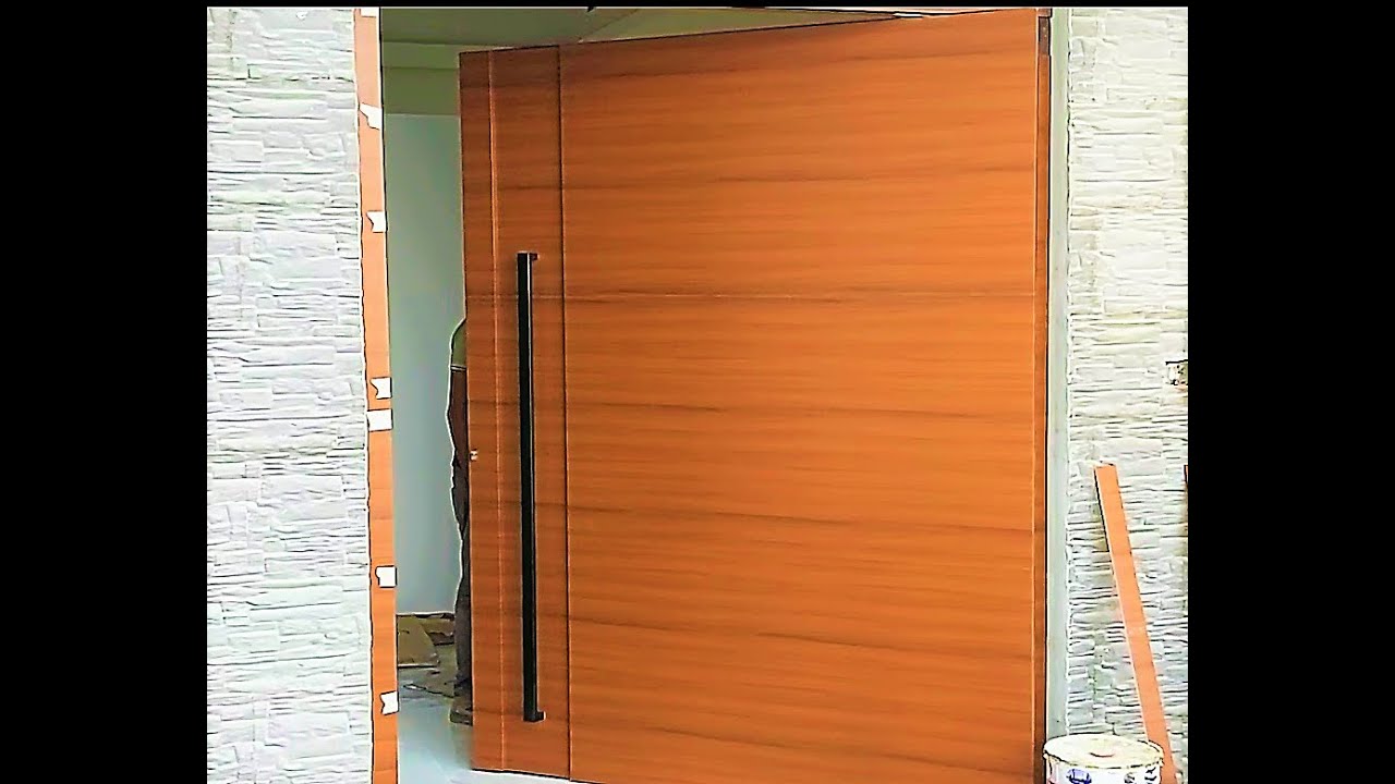 how to make aluminium pivot door Modern Main Gate Design Ideas for House
