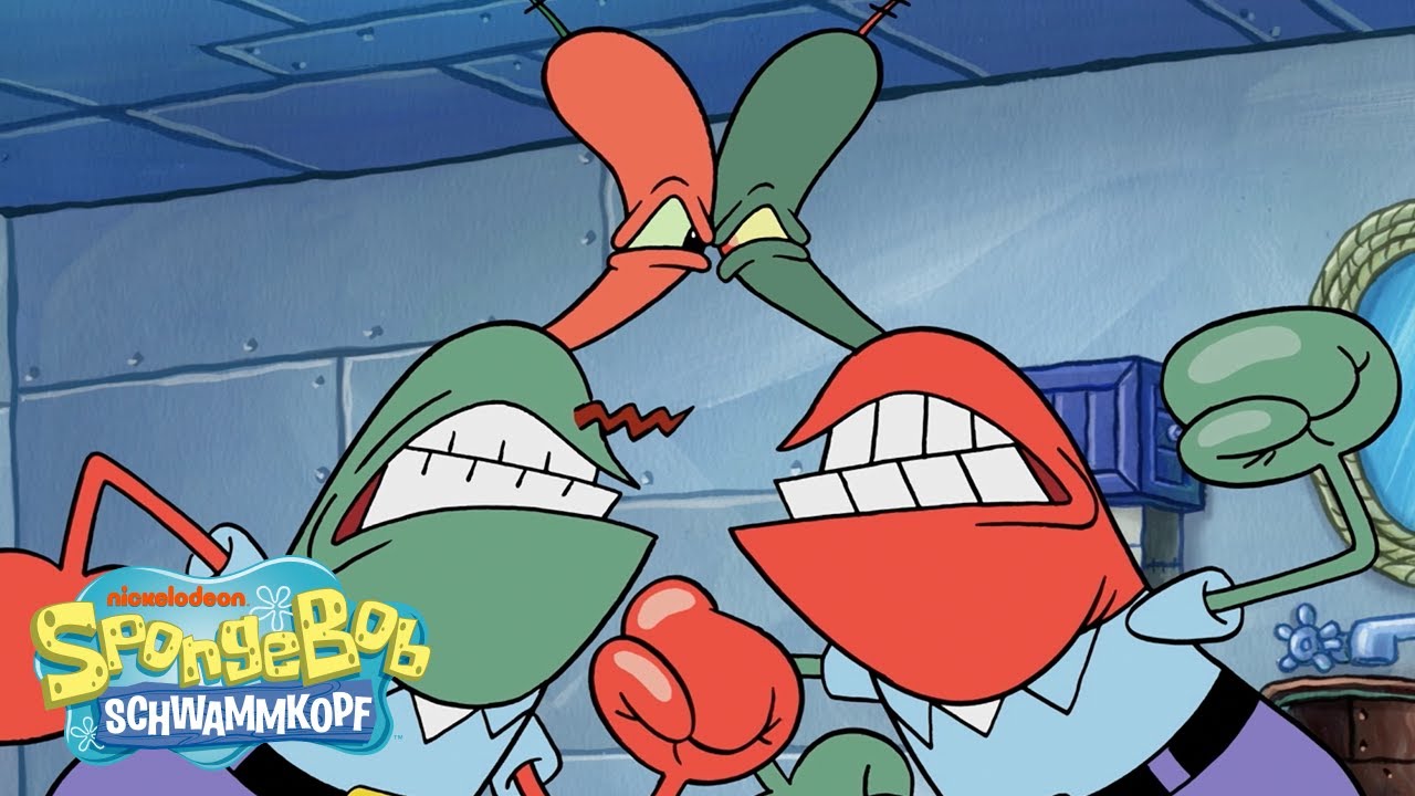 SpongeBob | Plankton verschmilzt mit Mr. Krabs! | Momente in der Krossen Krabbe | Schwammkopf