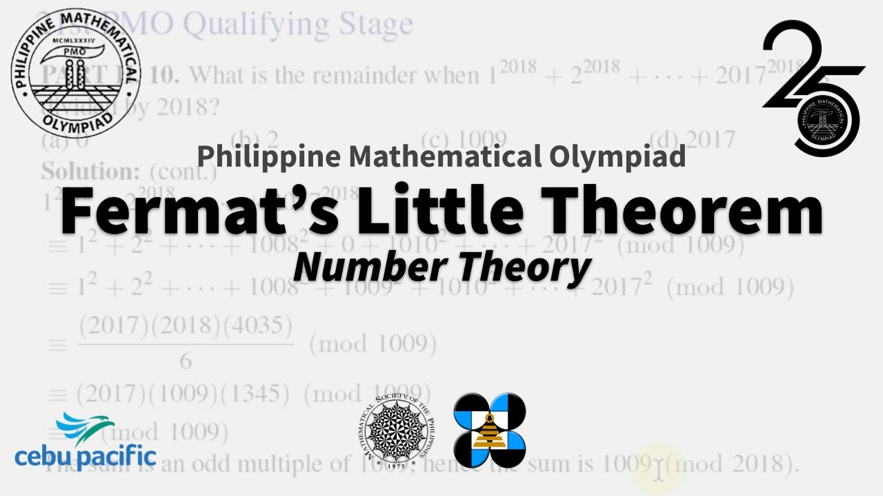 [PMO Tutorial #17] Fermat's Little Theorem - Number Theory