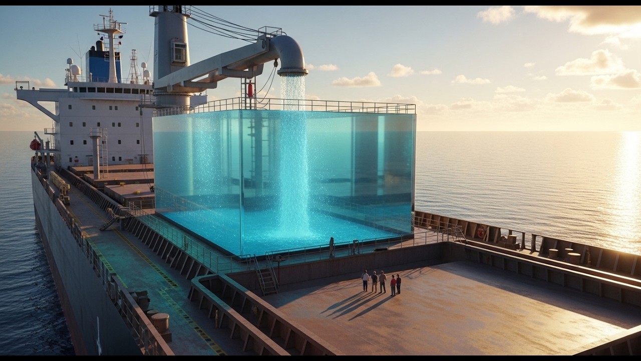 ¿De dónde viene el agua dulce para los barcos en medio del océano?